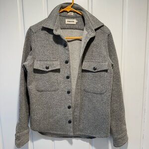 Taylor Stitch Gray Wool Blend Button-Up Jacket